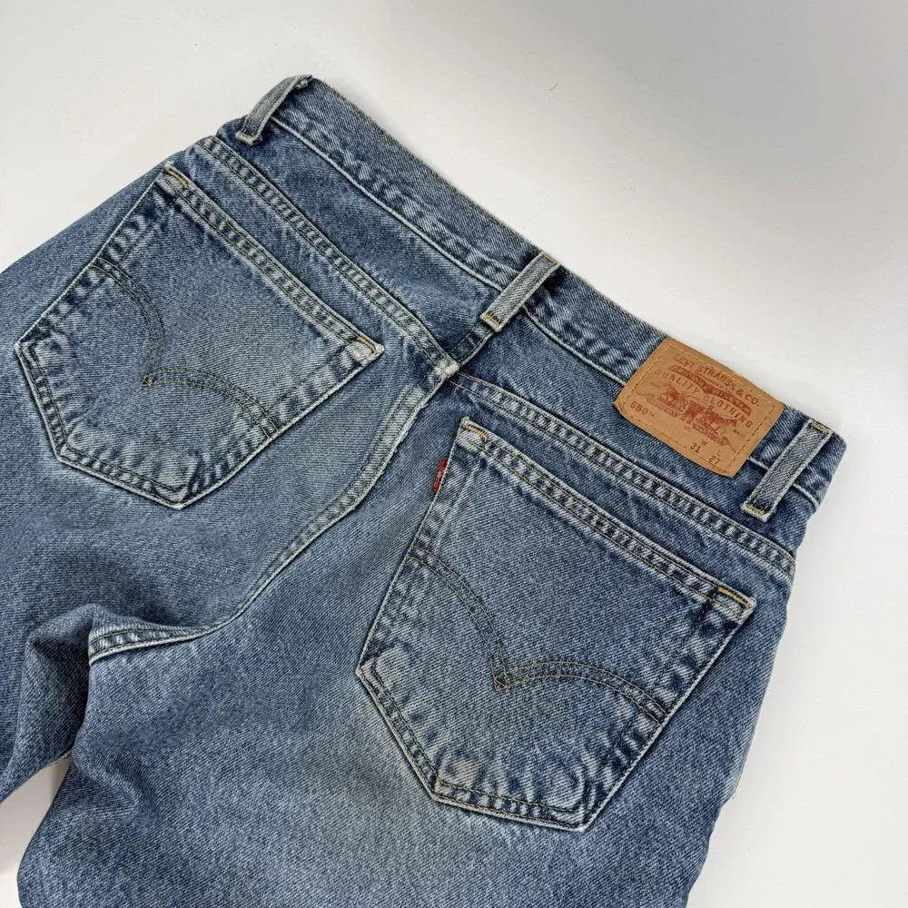Levi's 550 Jeans Men's Size 31x27 Denim Pants Medium Wash Vintage Relaxed Fit